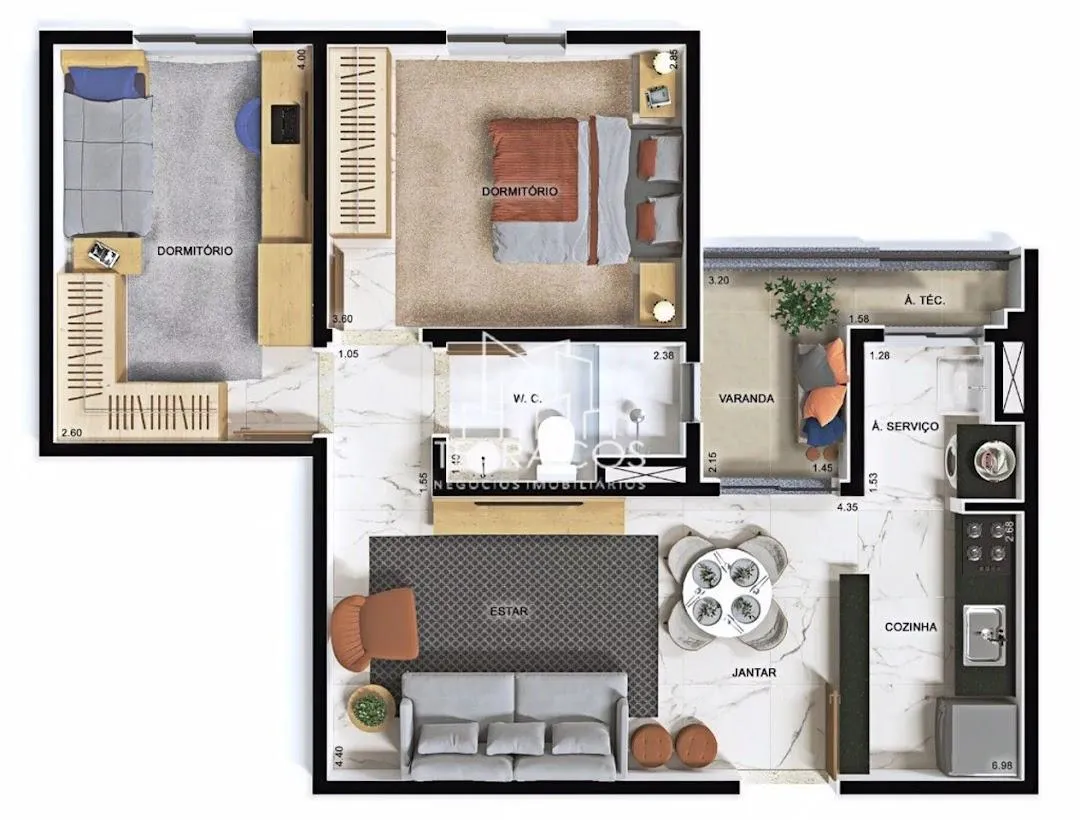 Ambiente 14 — apartamento de 2 quartos 58m² venda em Jardim do Lago, Jundiaí SP R$ 550.000