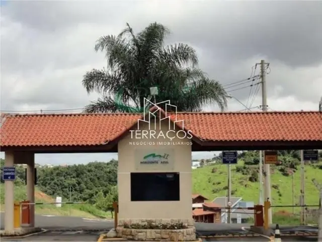 TERRENO COM LEVE ACLIVE À VENDA NO CONDOMÍNIO HORIZONTE AZUL EM ITUPEVA SP.